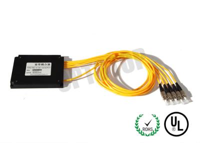 China caja del ABS del divisor 1 x 4 del PLC de la fibra óptica 4.3~21.5dB para las redes de CATV en venta