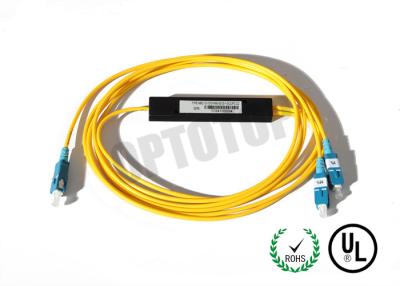 China 2mm Corning OS2 Cable Fiber Optic PLC Splitter , Passive Fiber Optic Splitter for sale