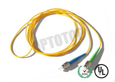 China cabo de remendo feito sob encomenda OS2 da fibra de 1F 1.6MM Fc com revestimento amarelo, código de 85447000 HS à venda