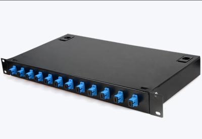 China Short Delivery 12 Fiber Optic ODF 1U Rack Mount Empty Fiber Terminal Panel for sale