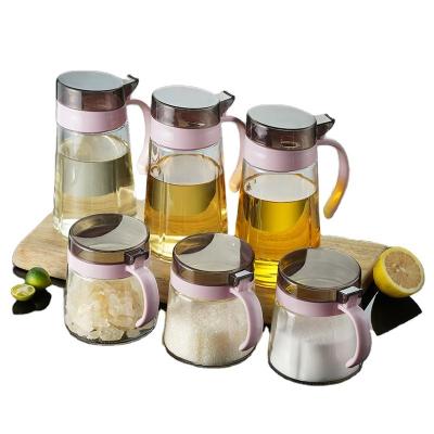 China Oil Jar Set Kitchen Household Large Capacity Soy Sauce Vinegar Pot Viable Oil Bottle for sale