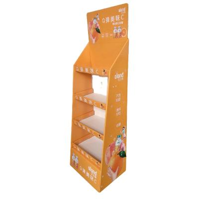 China Factory Promotional Wholesale Promotional Single Sided Pop Up Display Packaging Retail Store Shelf Cardboard Rack Cardboard Display Stand for sale