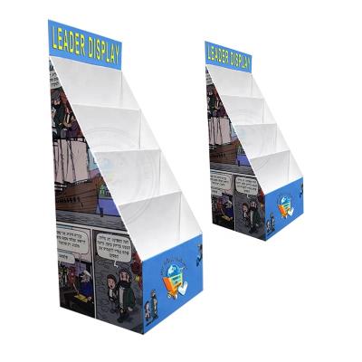 China Single Sided Best Selling Custom Corrugated Supermarket Snack Paper Cardboard Material Display Stand for sale