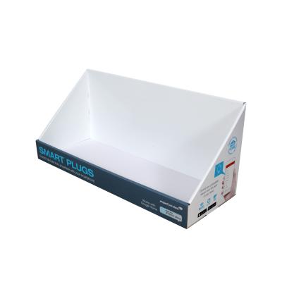 China Single Sided Display Cardboard Counter Counter Corrugated Pdq Cardboard Book Display Box for sale