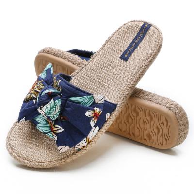 China 2023 Fashion Trend New Design Women's Orthopedic Slide Arch Support Cork Hawaiian Bohemia Floral House Comfortable Slippers For Women for sale