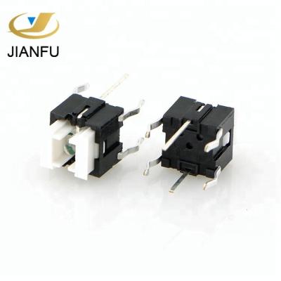 China 6mm x 6mm Button Illuminated Tactile Switch With 6.0*6.0 Cap for sale