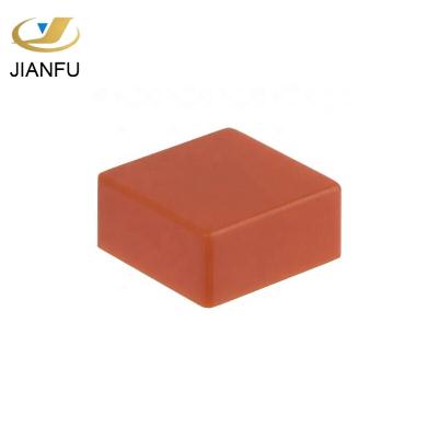 China 12x12mm Slip On Orange Tactile Push Button Switch Cap 12x12 Mm for sale