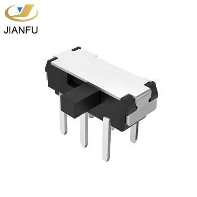 China Low Profile Right Angle Immersion Dpdt 6 Pin Horizontal Slide Contact for sale