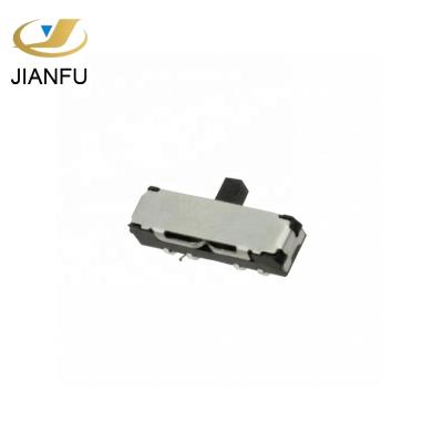 China Low profile smd 8 pin 2p3t right angle three position sliding contact for sale