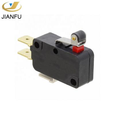 China Can be used for power interruption when doors are opened or closed. 16a 250v t85 5e4 micro switch with hinge roller lever for sale