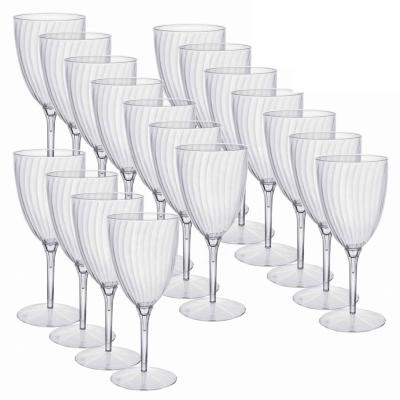 China Champagne Victory Flutes Glass Disposable Plastic Tumbler for sale