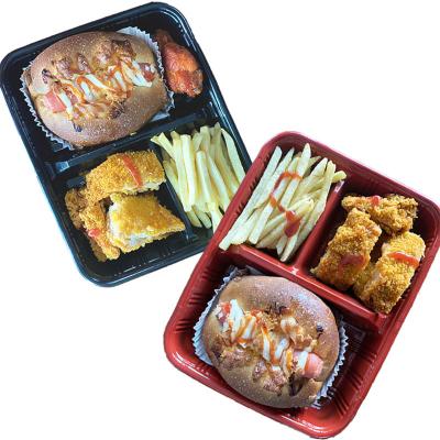 China 100% Food Grade Materials PP Disposable Plastic Food Storage Packaging Trays Microwavable for sale