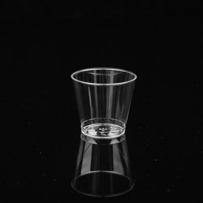 China 1 oz Disposable Disposable Clear Plastic Shot Glasses Unique Design Hot Sale for sale