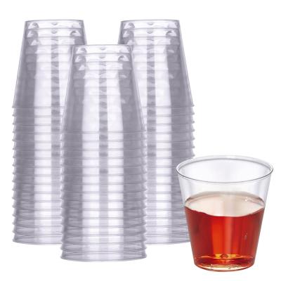 China 2020 Round Disposable Plastic Dessert Cup Disposable Semi-transparent PS Pudding Cups With Lids for sale