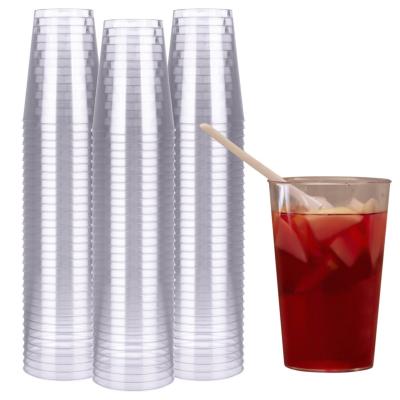 China 2020 Popular Hard Plastic Disposable Smoothie Cup Disposable Plastic Cups With Coffee Worktable for sale