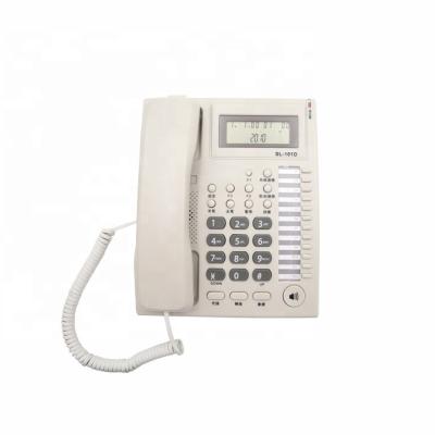 China Shenzhen 2019 Good Quality Office or Home Caller ID Tethered Phone with Speakerphone One Touch and 10 Group Memory Keys for Office Use for sale