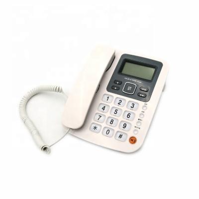 China Shenzhen Newest Office or Home Model Helpful Hands-Free Landline Attached Desk Phone with Caller ID Display for sale