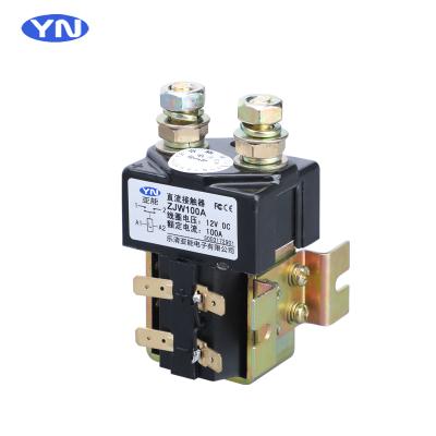 China ZJW100A 12VDC 100A use for electric vehicles and ZJW100A electric contactor of YANENG engineering machinery for sale