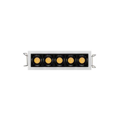 China Contemporary Hot Sale 2W 4W Aluminum Linear LED Spot Lights Black Anti-glare Recessed Commercial Led Downlight for sale