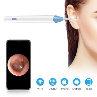 China 1.3 MP wifi Otoscope Rechargeable WiFi Endoscope Digital Ear Cleaning Wireless Otoscope for IOS/Android/Windows/Mac for sale