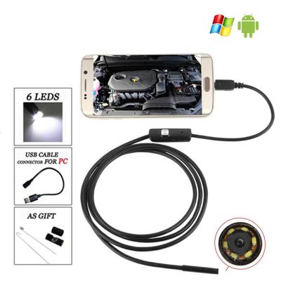 China Mini USB Automotive Borescope Camera 6 LED 1M/2M/3.5M/5M Snake Tube 5.5mm Waterproof/Waterproof Borescope Inspection for sale