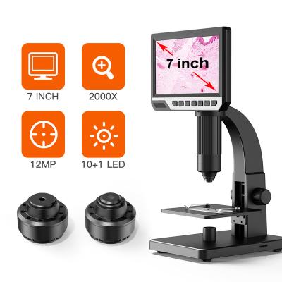 China 2000X 7 Inch LCD Digital Electronic Biological Microscope 315 for sale