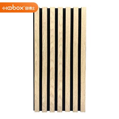 China Sound Absorbing Effect Customized Thickness Slat Sound Absorption Wood Acoustic MDF Wood Paneling For Walls for sale