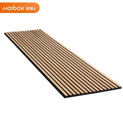 China New Products Sound Absorbing Sound Absorbing Wooden Slatted Wall Effect Acoustic Panels For Interior Decoration Wall And Ceiling for sale