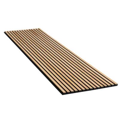 China Wholesale High End Sound Deadening Effect Wood Strip Panel Slat Sound Absorbing Plates For Wall for sale