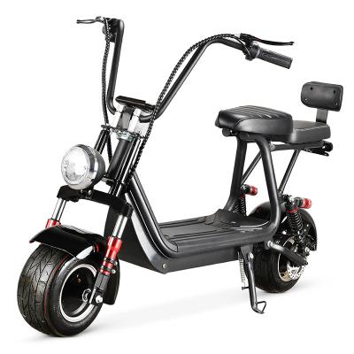 China Two seats Warehouse electric scooter MacEV 60v12ah 20ah lithium battery 1500w EEC European citycoco 2 wheel detachable for sale