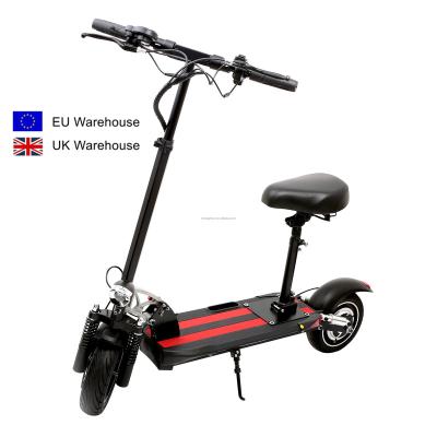 China With Seat 10 Inch Off Road Electric Scooter 48V 12.5AH Detachable Motor 500W Seat 4 Shocks Electric Scooters For Sale for sale