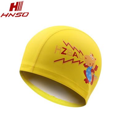 China PU Cheap Diaper Cap Pattern Cartoon Swimming Custom Swim Caps For Kids for sale