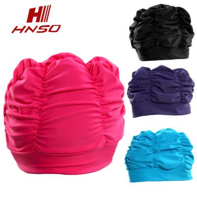 China Durable Promotional Bathing Floral Swim Cap Lycra Spandex Petal Dreadlock Floral Swim Cap for sale