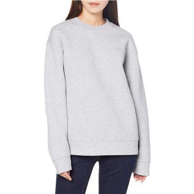 China Wholesale Cheap QUICK DRY solid crewneck sweatshirt women long sleeve 100% plain cotton sweatshirt custom women logo for sale