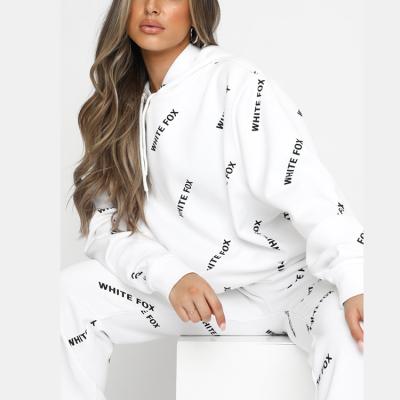 China OEM QUICK DRY Wholesale Custom Letter Loose Print Sweatshirts 100% Cotton Women's Hoodies for sale