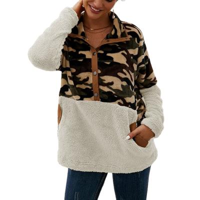 China Autumn Winter Knitted Fleece Women's Hoodies Fashion Leopard Print QUICK DRY Women's Hoodies for sale