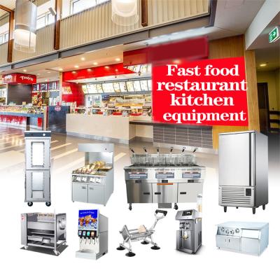 China Custom Free Project Kitchen One Stop Service Restaurant Kitchen One Stop Burger Restaurant Fast Food Equipment for sale