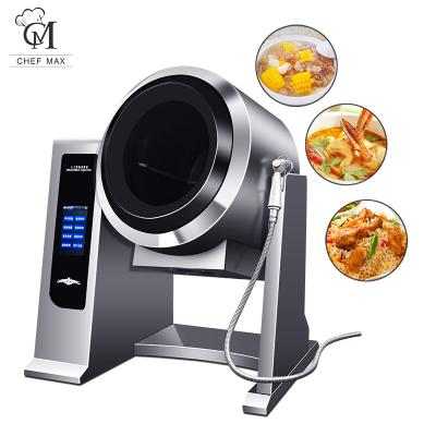 Cina Multifunctional Chefmax Electric High Efficiency Custom Intelligent Pot 5KW Smart Automatic Cooking Machine Food in vendita