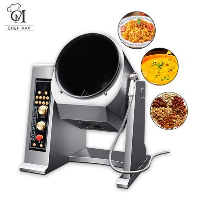 China Electric Rotary Cooking Machine 3500w 5000w China Factory Commercial Smart Automatic Wok Stir-Fry Vegetable Processing Cooking Blender Machine Price Te koop