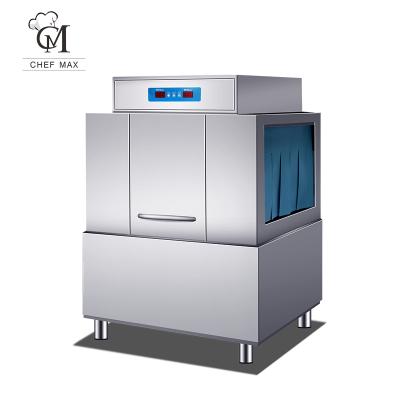 China Commercial Dishwasher Chefmax Traditional Automatic Conveyor Machine For Kitchen With Dryer for sale