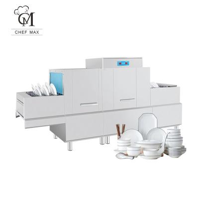 Китай Chefmax Traditional Commercial Type Dishwasher Large Flight Dishwasher For 1000 People Use продается