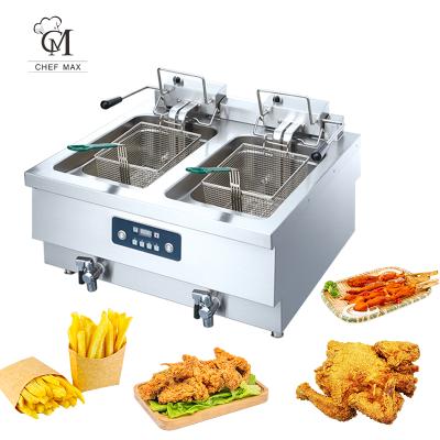 Chine Commercial Custom Single Cylinder Lift-Up Electric Fried Furnace Electric Deep Fryer Fast Food Restaurant Table/Deep Fryer Automatic Restaurant à vendre