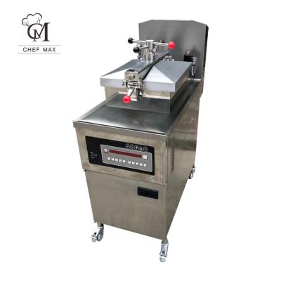 中国 Highly Efficient Fast Food Restaurant Chefmax Computer Control Gas Pressure Fryer With Oll Pump 販売のため