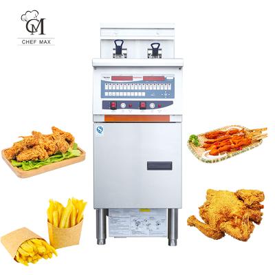 Китай Fast Food Restaurant Chefmax Computer Control 17000W Custom Vertical Electric Fryer With Fltration System продается