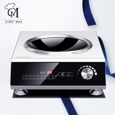 China Chefmax Outdoor Commercial Restaurant Iron Pan Touch Knob Concave Electric Induction Cooker Custom Free Double zu verkaufen