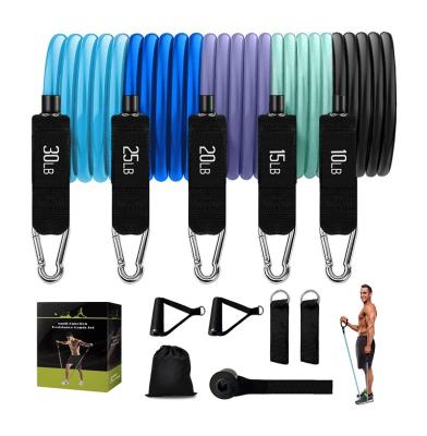 China Great Price New Product Modern Exercise Resistance Bands With Handles for sale