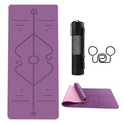 China Carry Non Slip Yoga Mat Easy Unisex Thick Eco-friendly Wholesale Modern for sale