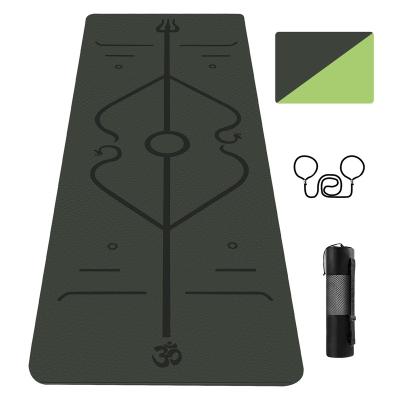 China Modern Good Quality Collapsible Training Equipments Anti Slip Yoga Mat With Design for sale