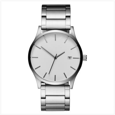 China 2020 New Fashion Day/Date Leisure Men's Watch Band Steel Business Large Dial Watch for sale