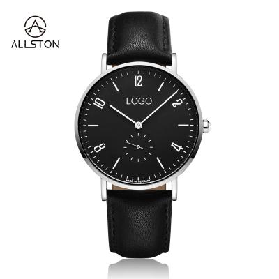 China Custom Water Resistant China Factory Logo OEM Watch For Men Leather Band Fashion Factory Direct Wrist Man Watch for sale